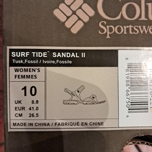 Columbia Surf Side Sandal, nwb, size 10 - Picture 3 of 4